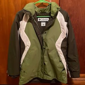 Columbia Green Wintercoat Size Small